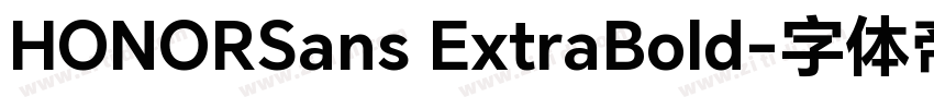 HONORSans ExtraBold字体转换